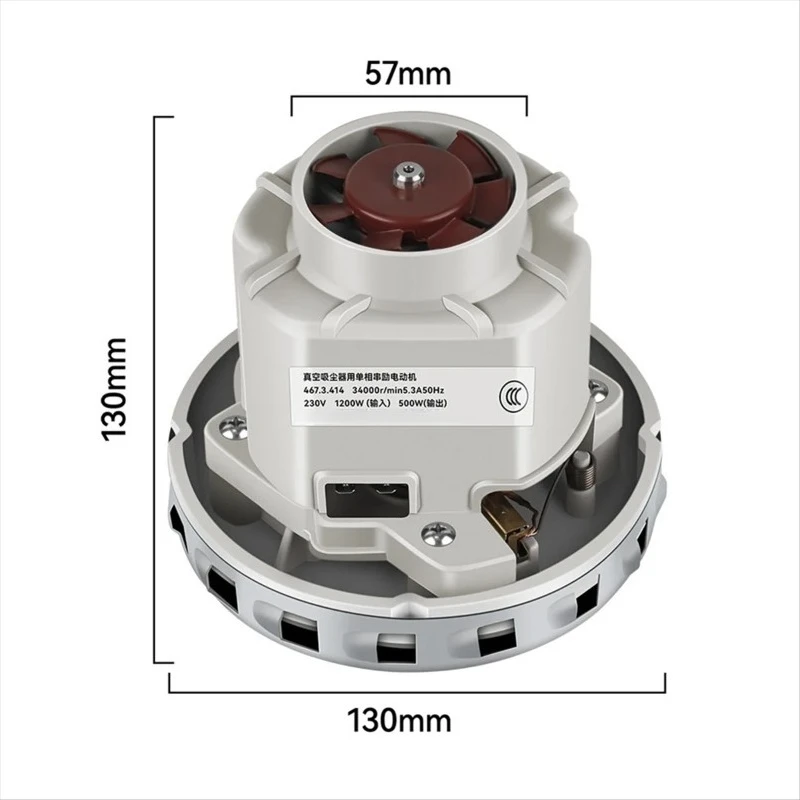 1200W 230V Vacuum Cleaner Suction Motor, High Power Replacement Engine for Wet & Dry Vacuum
1200W 230V Vacuum Cleaner Suction Motor, High Power Replacement Engine for Wet & Dry Vacuum