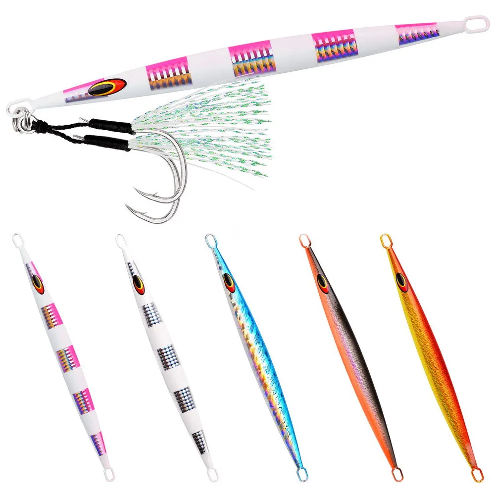 80-200g Long Strip Fast Jerk Jig Luminous Lead Fish Fast Sinking Slow Pitch Saltwater Offshore Sea Fishing Lure
80-200g Long Strip Fast Jerk Jig Luminous Lead Fish Fast Sinking Slow Pitch Saltwater Offshore Sea Fishing Lure
