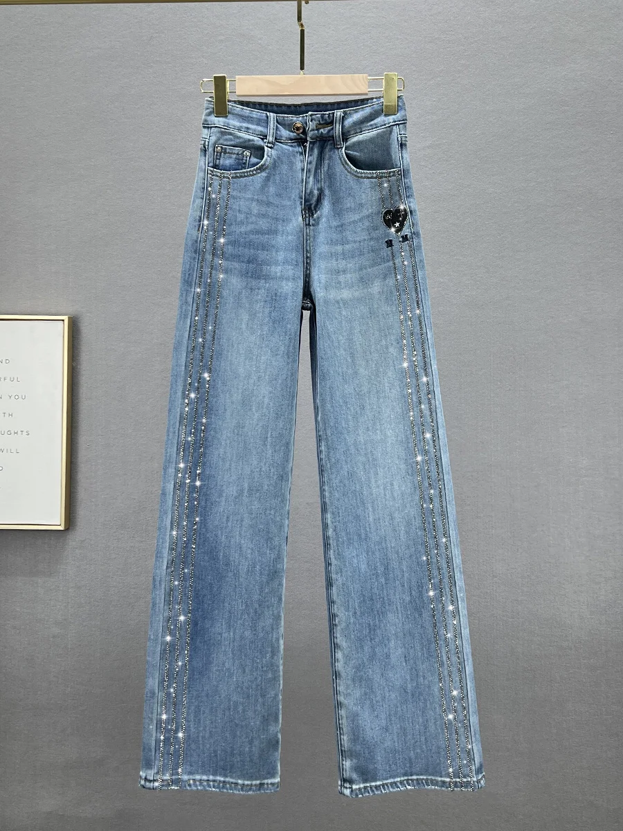 Европейские джинсы с высокой талией и широкими штанинами, женские, модные, осень 2025, новые, свободные, стройнящие, с термостразами, в пол, P...
Европейские джинсы с высокой талией и широкими штанинами, женские, модные, осень 2025, новые, свободные, стройнящие, с термостразами, в пол, P...