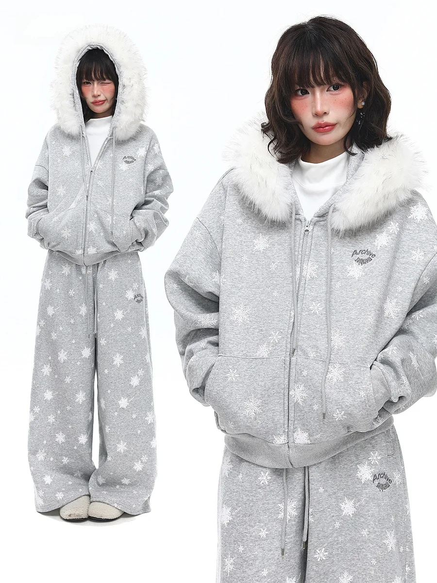 Sanowers Korean Sle Fce Lined Hooded Sweatirt Women's Wide Leg Sweatpants Two Piece Set Spring New Casual Floral
Sanowers Korean Sle Fce Lined Hooded Sweatirt Women's Wide Leg Sweatpants Two Piece Set Spring New Casual Floral