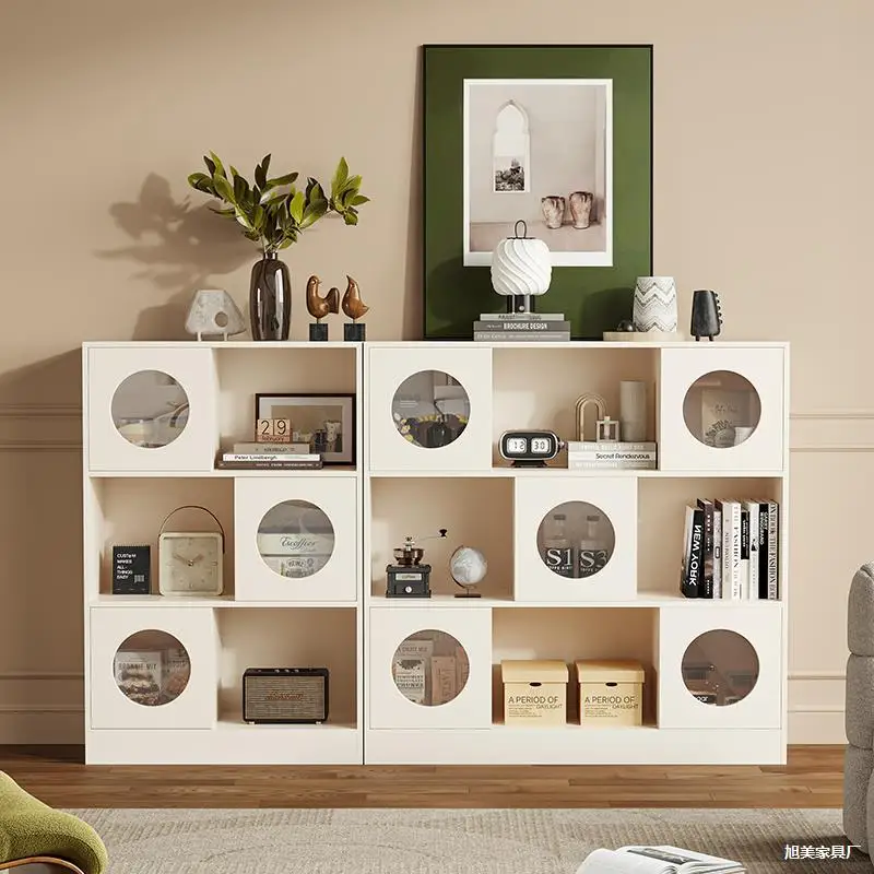 Cream wind solid wood bookcase with glass door combination chest cabinet bedroom locker French display cabinet living room small
Cream wind solid wood bookcase with glass door combination chest cabinet bedroom locker French display cabinet living room small