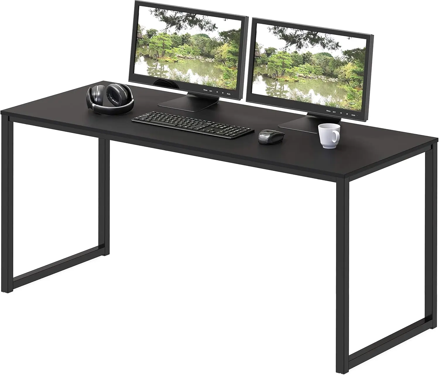 48-Inch Home Office Computer Desk, Black, Sturdy & Spacious
48-Inch Home Office Computer Desk, Black, Sturdy & Spacious