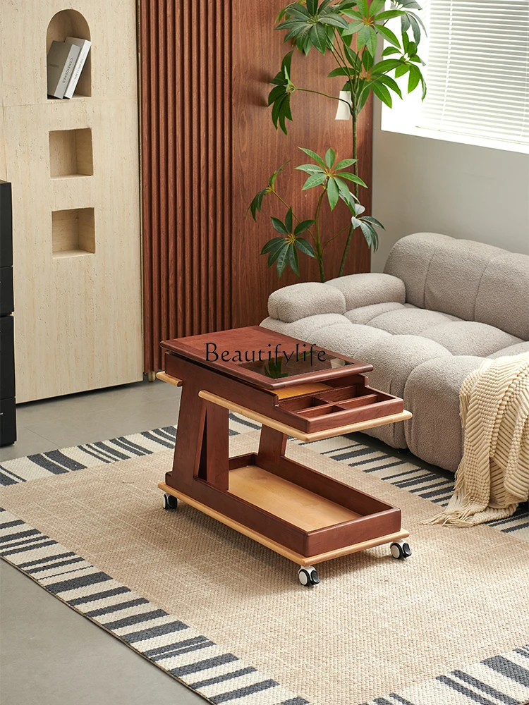 Small apartment solid wood lifting accompanying coffee table multi-functional mobile cherry wood sofa side cabinet
Small apartment solid wood lifting accompanying coffee table multi-functional mobile cherry wood sofa side cabinet