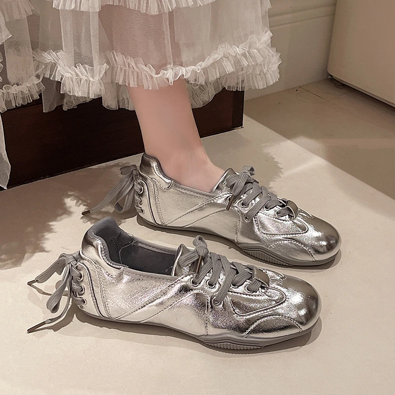 Retro Ballet Sle Flat Bot Casual Sports Oes Women's 2026 New Spring Versatile Round Head Lace Up Flats Ular Design
Retro Ballet Sle Flat Bot Casual Sports Oes Women's 2026 New Spring Versatile Round Head Lace Up Flats Ular Design