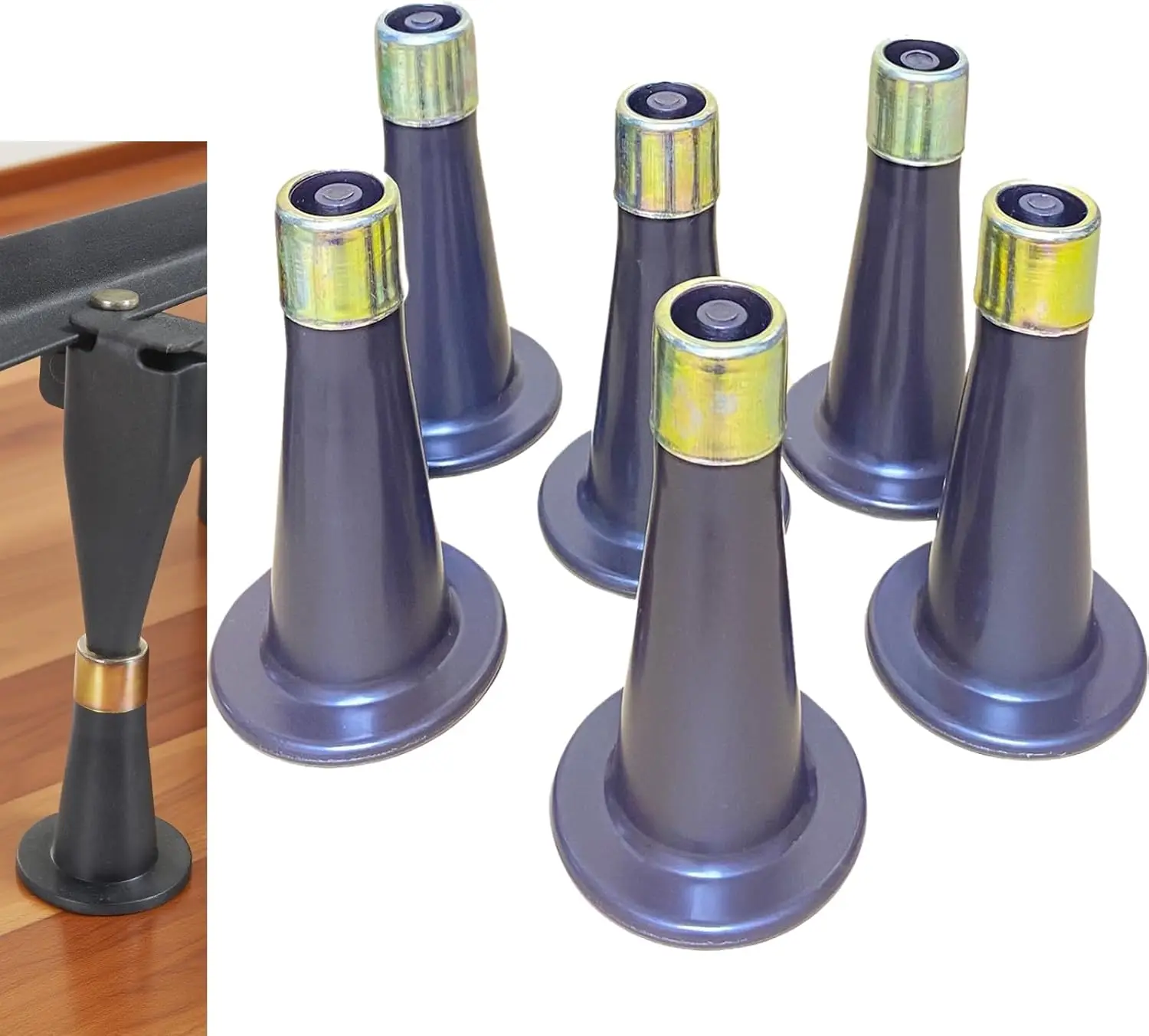 6PCS Heavy Duty Bed Frame Legs. Plastic Replacement Bed Frame Feet to Replace Wheels. Easy to Install, Prevent Sliding & Protect
6PCS Heavy Duty Bed Frame Legs. Plastic Replacement Bed Frame Feet to Replace Wheels. Easy to Install, Prevent Sliding & Protect