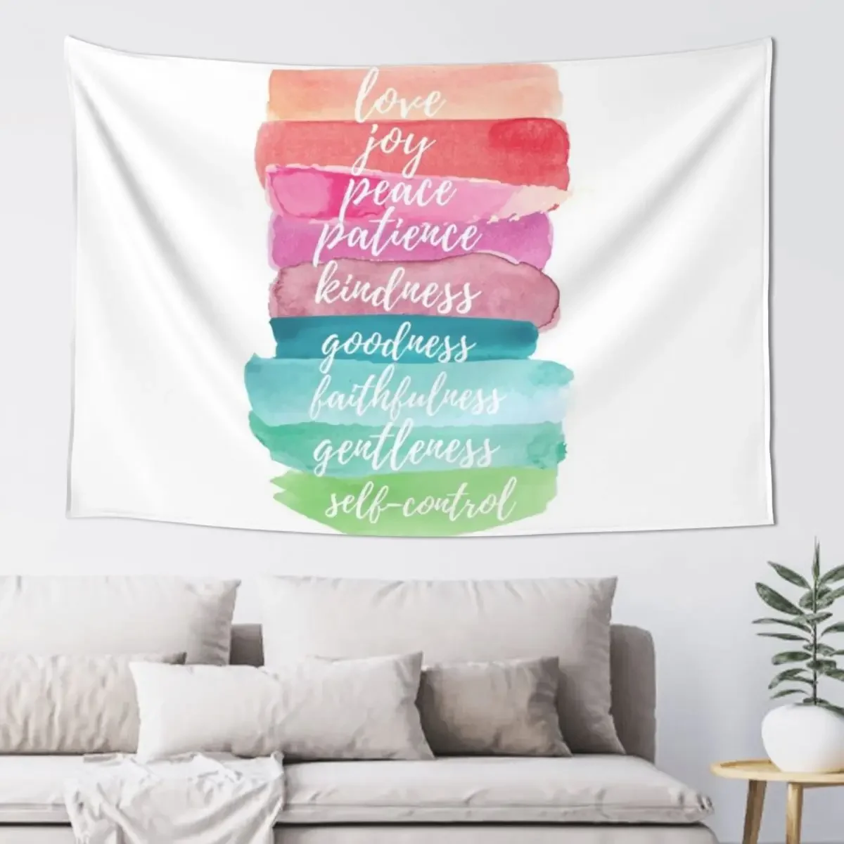 Fruit of the Spirit Watercolor Rainbow Design Tapestry Cute Room Things Aesthetics For Room Tapestry
Fruit of the Spirit Watercolor Rainbow Design Tapestry Cute Room Things Aesthetics For Room Tapestry