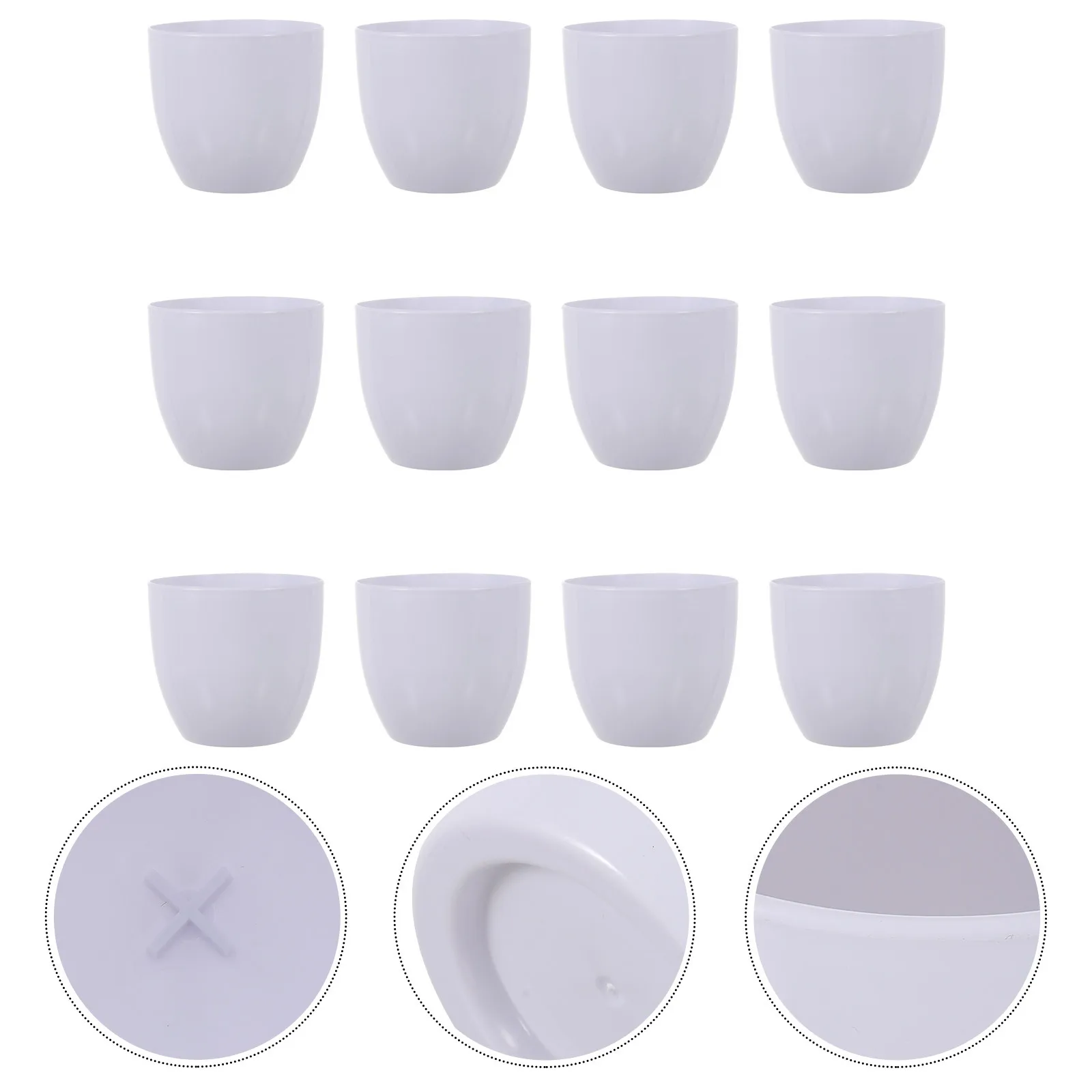 12Pcs Plastic Flower Pot European Style Premium Material Durable Gardening Succulent Plant Holder Planter for Home Garden Decor
12Pcs Plastic Flower Pot European Style Premium Material Durable Gardening Succulent Plant Holder Planter for Home Garden Decor