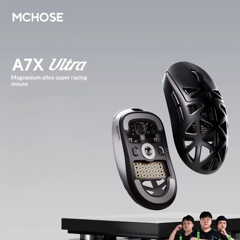 Ультралегкая игровая мышь Mchose A7x, беспроводная игровая мышь из магниевого сплава, Bluetooth, тройной режим Paw3950ti, компьютерная периферия, подарок
Ультралегкая игровая мышь Mchose A7x, беспроводная игровая мышь из магниевого сплава, Bluetooth, тройной режим Paw3950ti, компьютерная периферия, подарок