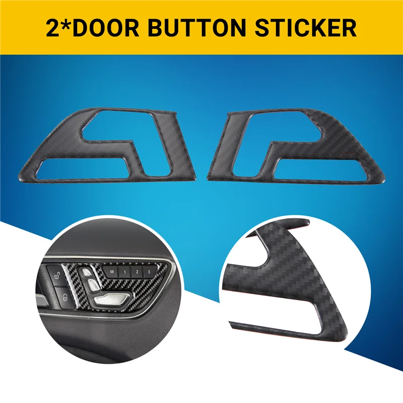 Carbon Fiber Car Door Buttons Seat Adjustment Panel Cover Trim 2Pcs For Mercedes Benz Gla X156 Cla C117 A B Class 2011-2018-T48C
Carbon Fiber Car Door Buttons Seat Adjustment Panel Cover Trim 2Pcs For Mercedes Benz Gla X156 Cla C117 A B Class 2011-2018-T48C