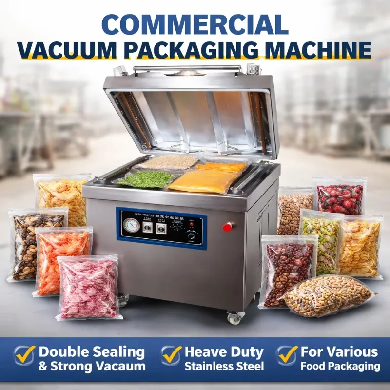 Professional Vacuum Meat Packaging Machine for Vacuum Packaging of Various Foods in Food Factories to Maintain Freshness
Professional Vacuum Meat Packaging Machine for Vacuum Packaging of Various Foods in Food Factories to Maintain Freshness