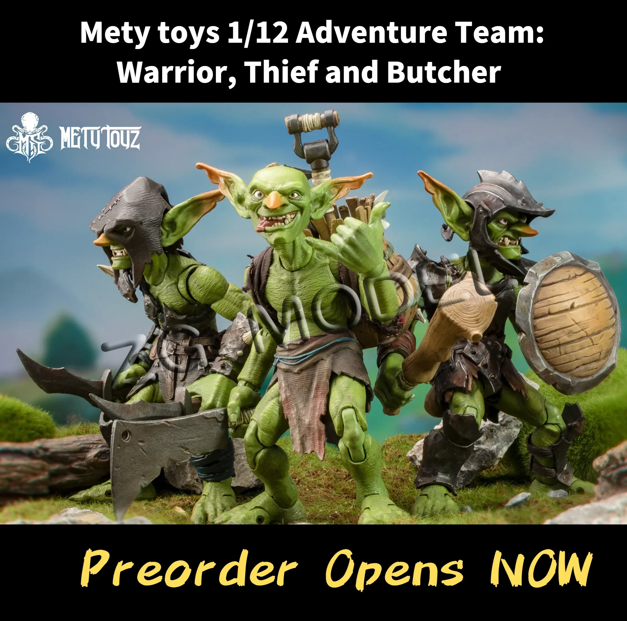 Original Metytoyz 1/12 Goblin Adventure Team Warrior Thief Butcher In Stock Anime Action Collection Figures Model Toys
Original Metytoyz 1/12 Goblin Adventure Team Warrior Thief Butcher In Stock Anime Action Collection Figures Model Toys