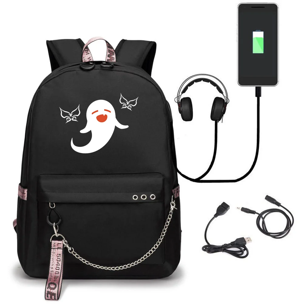 Hu Tao Ghost Genshin Impact Аниме USB Рюкзак Школьные сумки для книг Вентиляторы Дорожные сумки Цепочка для ноутбука Наушники
Hu Tao Ghost Genshin Impact Аниме USB Рюкзак Школьные сумки для книг Вентиляторы Дорожные сумки Цепочка для ноутбука Наушники