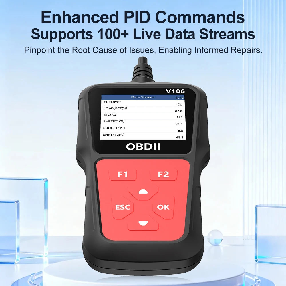 Professional Code Reader and Scan Tool Car OBD2 Fault Scanner Fault Code Clear Real-Time Data Inspection Tool No Battery Needed
Professional Code Reader and Scan Tool Car OBD2 Fault Scanner Fault Code Clear Real-Time Data Inspection Tool No Battery Needed