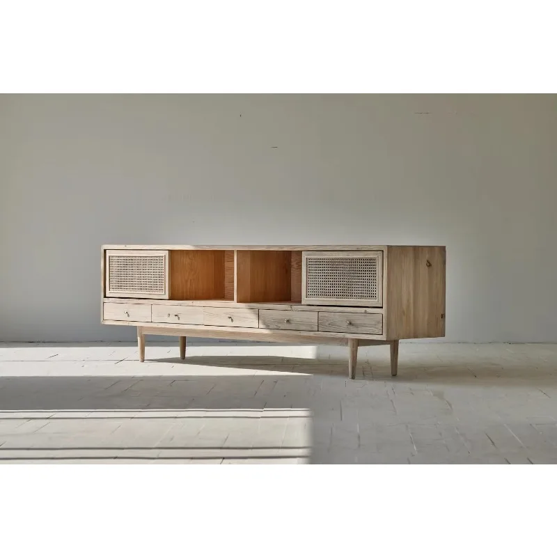 Farmhouse Boho Style Organic Furniture Vintage Natural Design 5 Drawer Rattan Entertainment TV Stand Unit Storage Side Cabinet
Farmhouse Boho Style Organic Furniture Vintage Natural Design 5 Drawer Rattan Entertainment TV Stand Unit Storage Side Cabinet