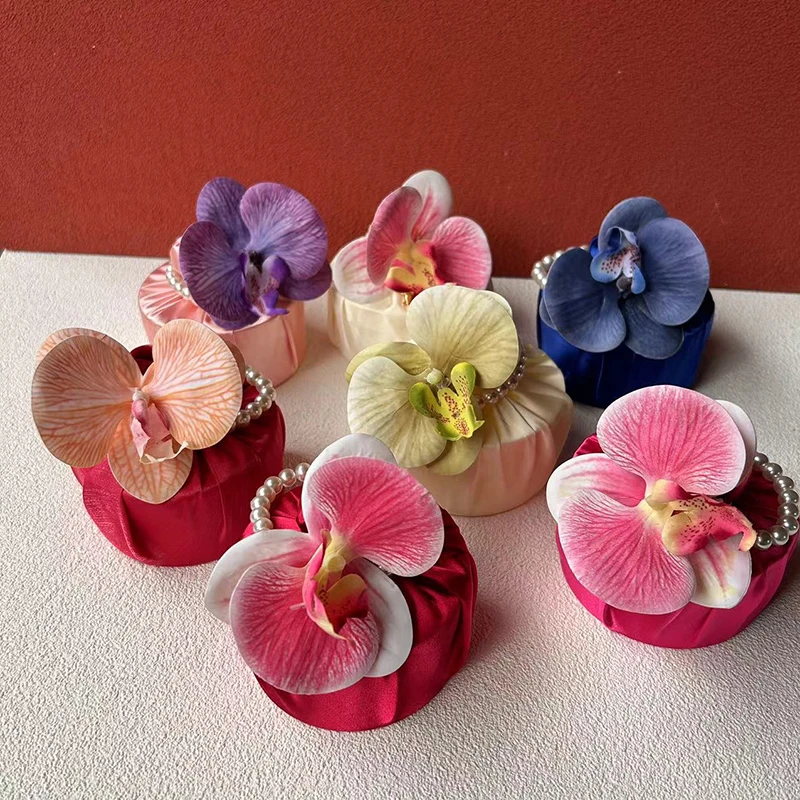 Fabric Flower Knot Bag Satin Silk Orchid Handbag Jewerly Packaging Box Wedding Candy Bag
Fabric Flower Knot Bag Satin Silk Orchid Handbag Jewerly Packaging Box Wedding Candy Bag