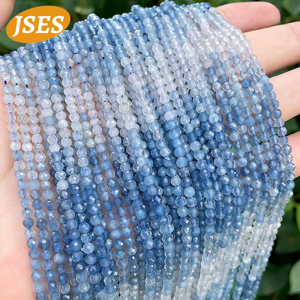 Natural Gradient Blue Aquamarine Faceted Round Beads Loose Stone Small Tiny Seed Beads for Jewelry Making DIY Necklace Bracelet
Natural Gradient Blue Aquamarine Faceted Round Beads Loose Stone Small Tiny Seed Beads for Jewelry Making DIY Necklace Bracelet