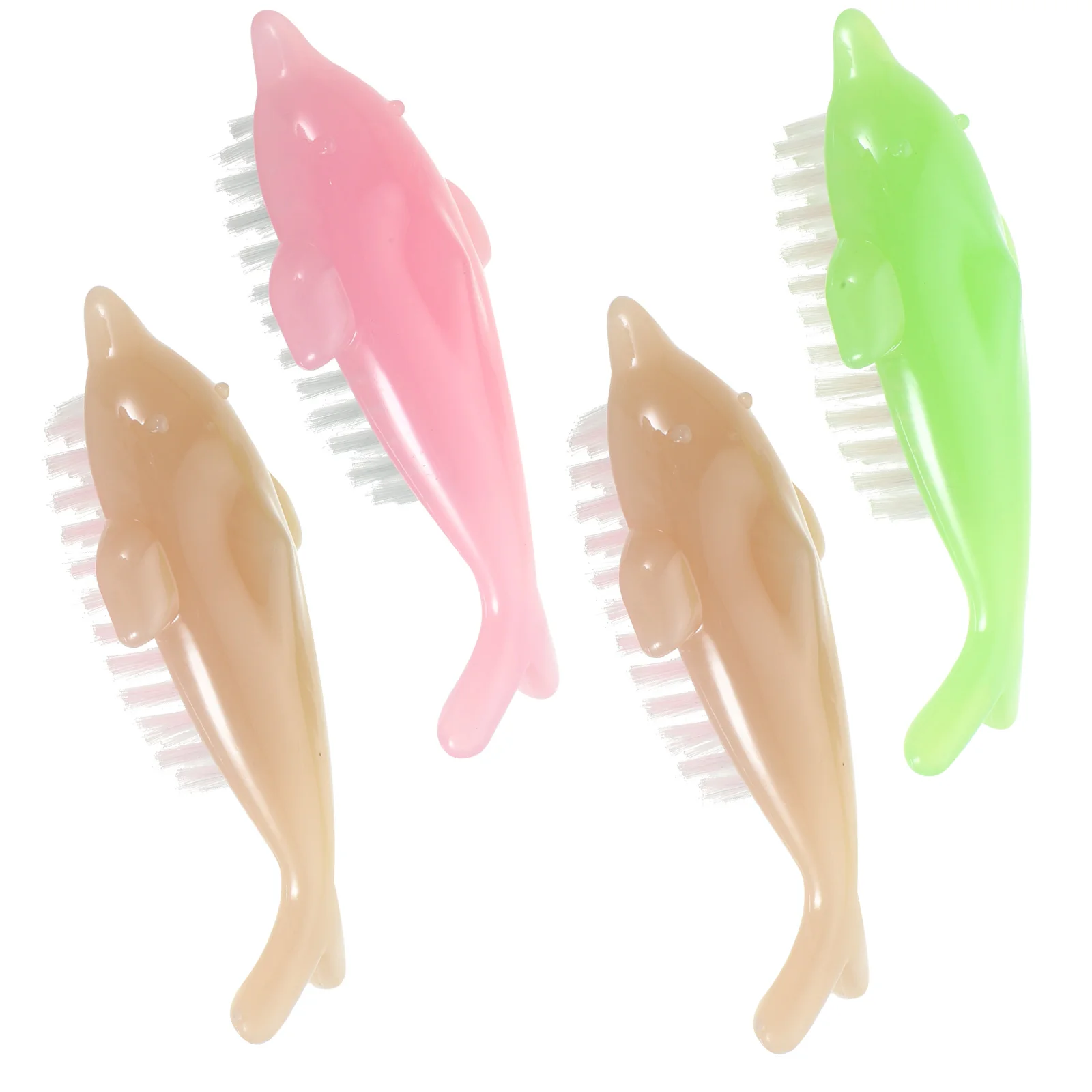4 Pcs Nail Brush Lightweight Plastic PP Silk Soft Fingernail Cleaning Tools Manicure Brushes Dolphin Shaped Handle Home Use
4 Pcs Nail Brush Lightweight Plastic PP Silk Soft Fingernail Cleaning Tools Manicure Brushes Dolphin Shaped Handle Home Use