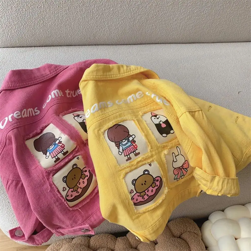 Korean casual cartoon sticker denim jacket New children's top jacket Spring and Autumn Girls' Baby Jacket
Korean casual cartoon sticker denim jacket New children's top jacket Spring and Autumn Girls' Baby Jacket