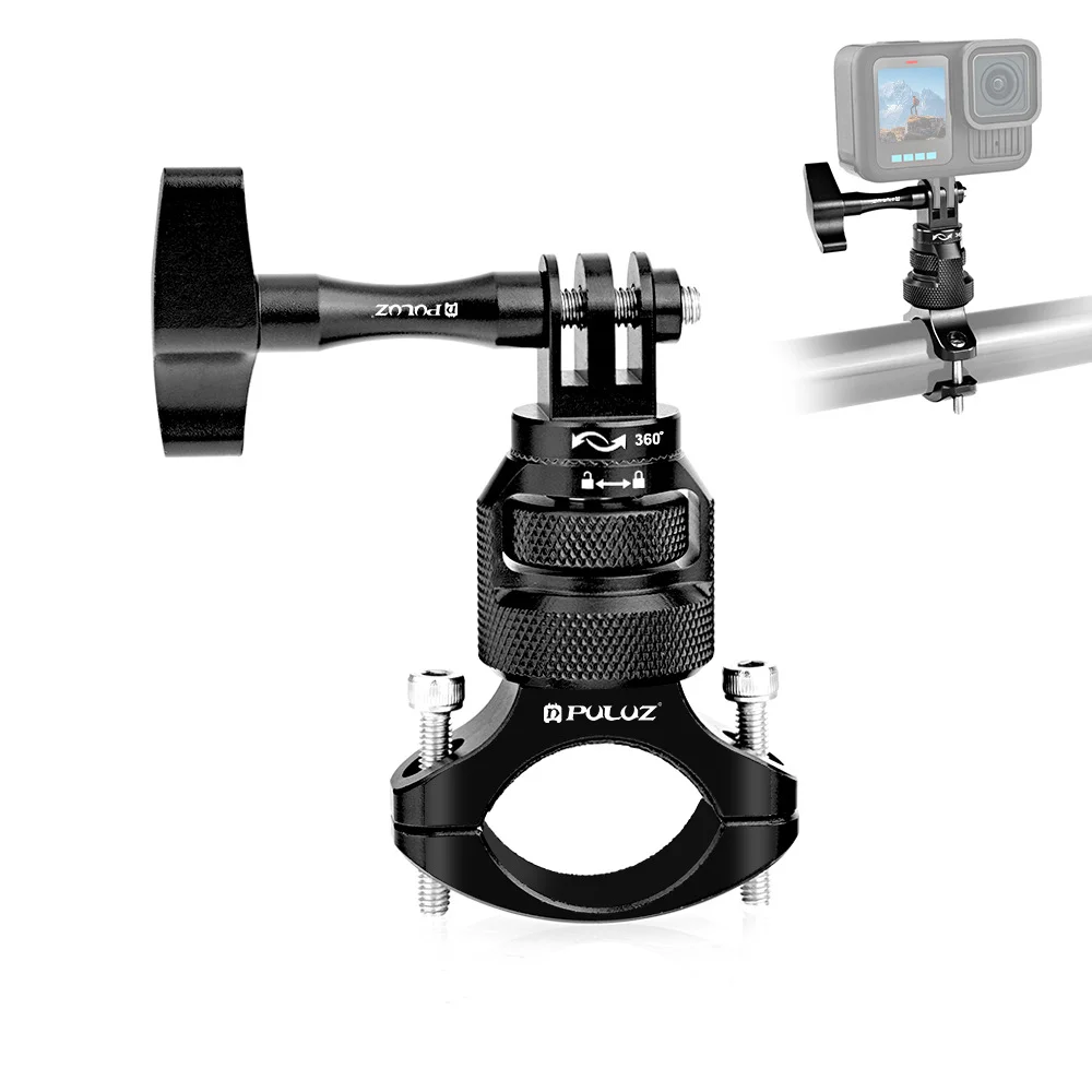 360 Degree Rotation MotorBike Aluminum Mount Handlebar Adapter with Screw for GoPro, Insta360, DJI and Other Action Camera
360 Degree Rotation MotorBike Aluminum Mount Handlebar Adapter with Screw for GoPro, Insta360, DJI and Other Action Camera 
