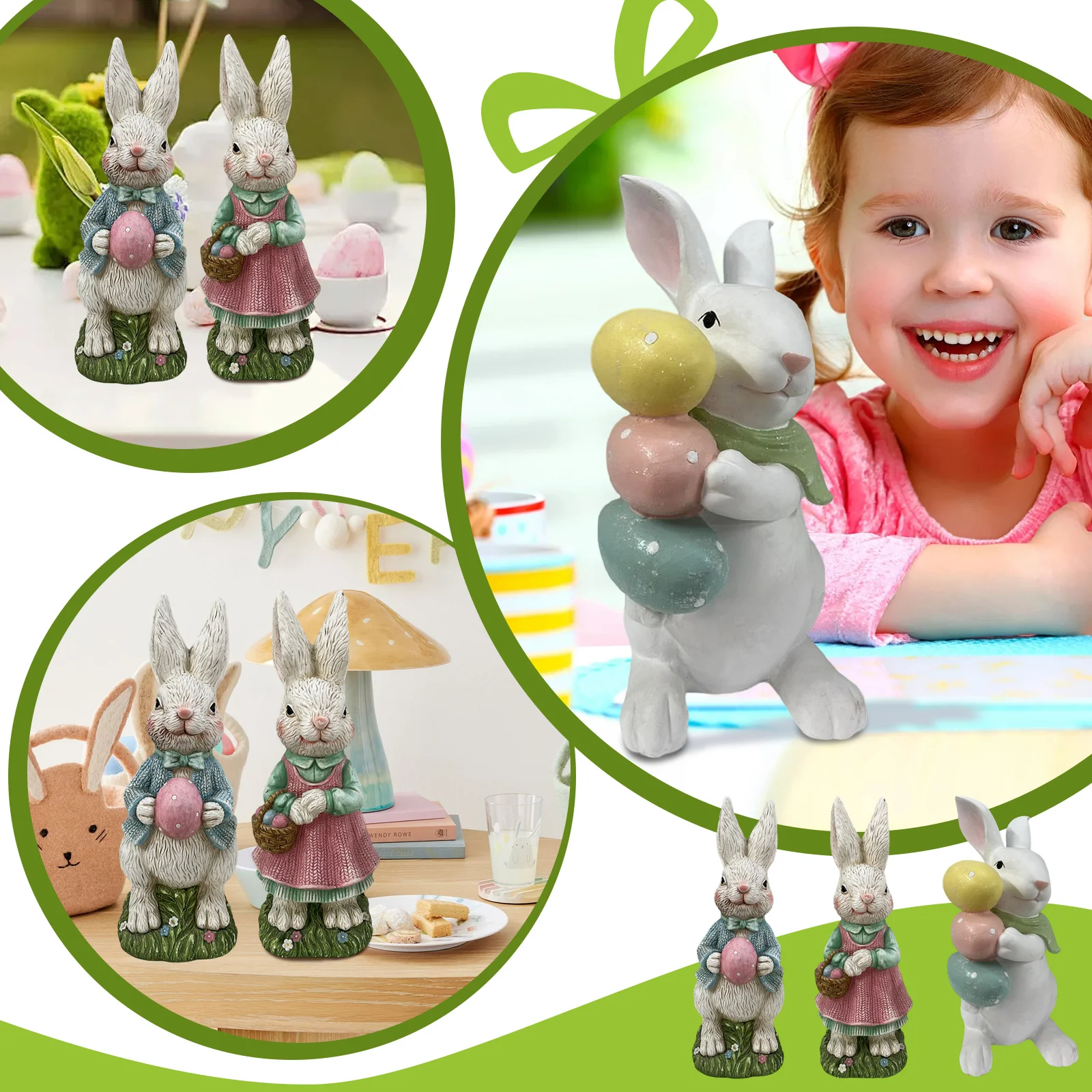 Пасхальные украшения - кролик, пасхальное яйцо, украшение из смолы, пасхальные декоративные статуи и статуэтки из смолы, украшения для дома и сада
Пасхальные украшения - кролик, пасхальное яйцо, украшение из смолы, пасхальные декоративные статуи и статуэтки из смолы, украшения для дома и сада