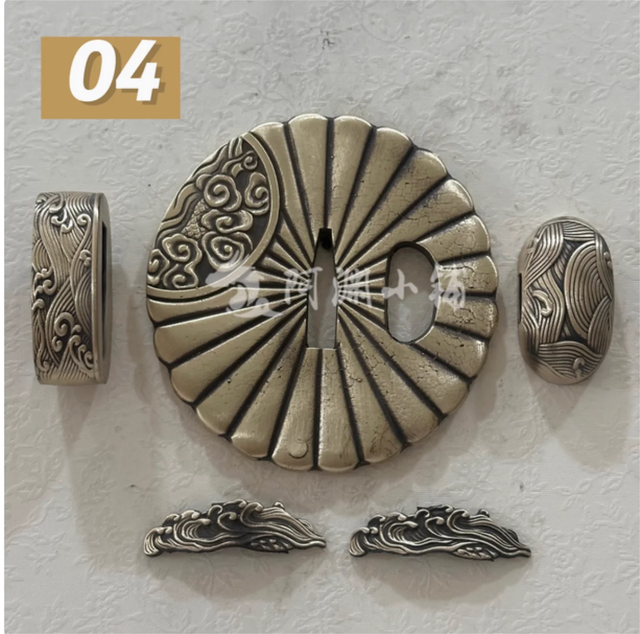 Φ77mm Set of Vintage Brass Copper Katana Sword Fittings Accessories for Japanese Samurai Katana Sword
Φ77mm Set of Vintage Brass Copper Katana Sword Fittings Accessories for Japanese Samurai Katana Sword