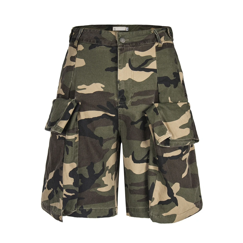 Mens Camouflage Cargo Shorts Streetwear Hip Hop Casual Short Oversized Harajuku Vintage Big Pockets Baggy Knee Length Pant Male
Mens Camouflage Cargo Shorts Streetwear Hip Hop Casual Short Oversized Harajuku Vintage Big Pockets Baggy Knee Length Pant Male