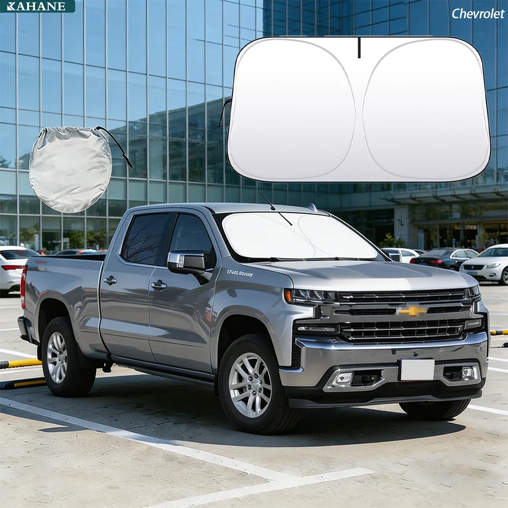 Windshield Sun Shade For Chevrolet Silverado 1500 2500HD 3500HD 2007-2024 Foldable Sunshade Sun Visor Protector Blocks UV Rays
Windshield Sun Shade For Chevrolet Silverado 1500 2500HD 3500HD 2007-2024 Foldable Sunshade Sun Visor Protector Blocks UV Rays