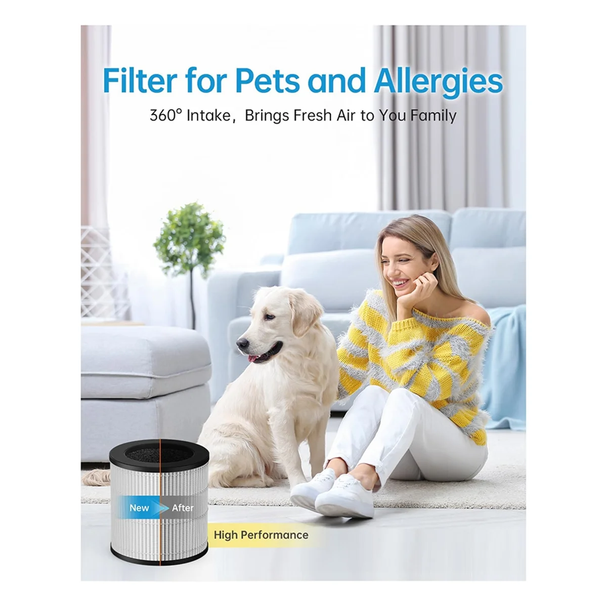 HOT 2 Pack B-D02L Replacement Filter for B-D02L&M05 Air Purifiers and B-D02U & Tailulu D10 Air Purifier
HOT 2 Pack B-D02L Replacement Filter for B-D02L&M05 Air Purifiers and B-D02U & Tailulu D10 Air Purifier