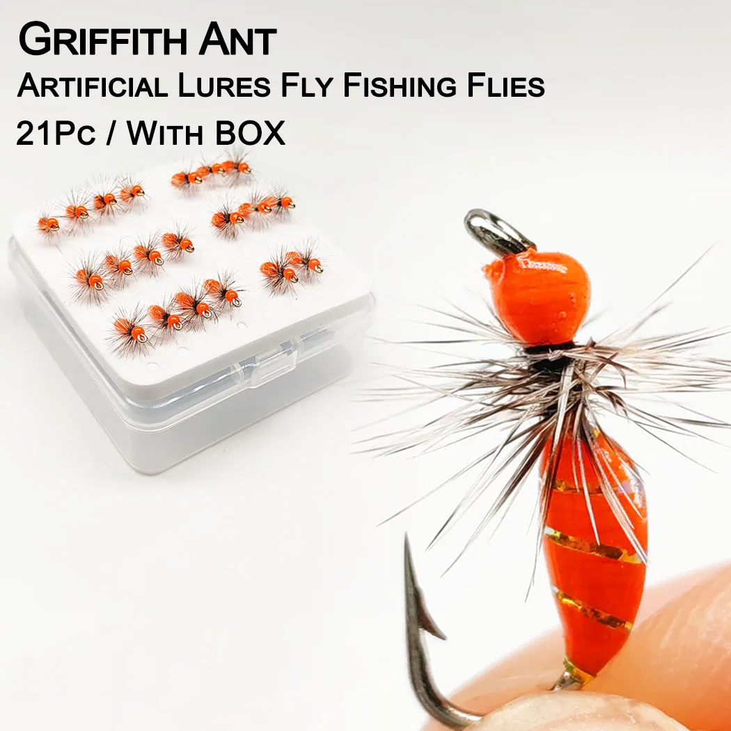 21Pcs/Box Fly Fishing Flies Wet Flies Bait Artificial Nymph Bait for Fishing Trout/Perch Fishing Lure Hook Size #10
21Pcs/Box Fly Fishing Flies Wet Flies Bait Artificial Nymph Bait for Fishing Trout/Perch Fishing Lure Hook Size #10
