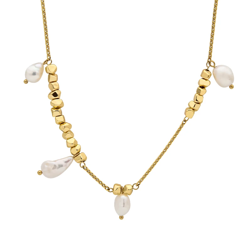 VAROLE Natural Pearl Necklace For Women Gold Color Necklaces Irregular Metal Fashion Jewelry Collier
VAROLE Natural Pearl Necklace For Women Gold Color Necklaces Irregular Metal Fashion Jewelry Collier