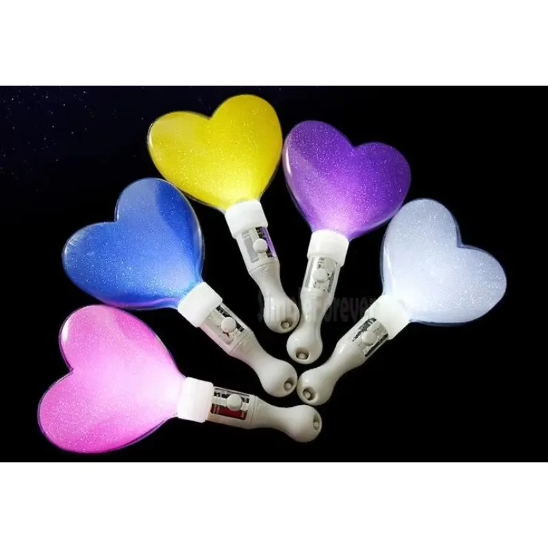 100PCS Cute Heart Shape LED Heart Stick Flashing Light Stick Glow In The Dark Wedding Concert Event Party Supplies Decoration
100PCS Cute Heart Shape LED Heart Stick Flashing Light Stick Glow In The Dark Wedding Concert Event Party Supplies Decoration