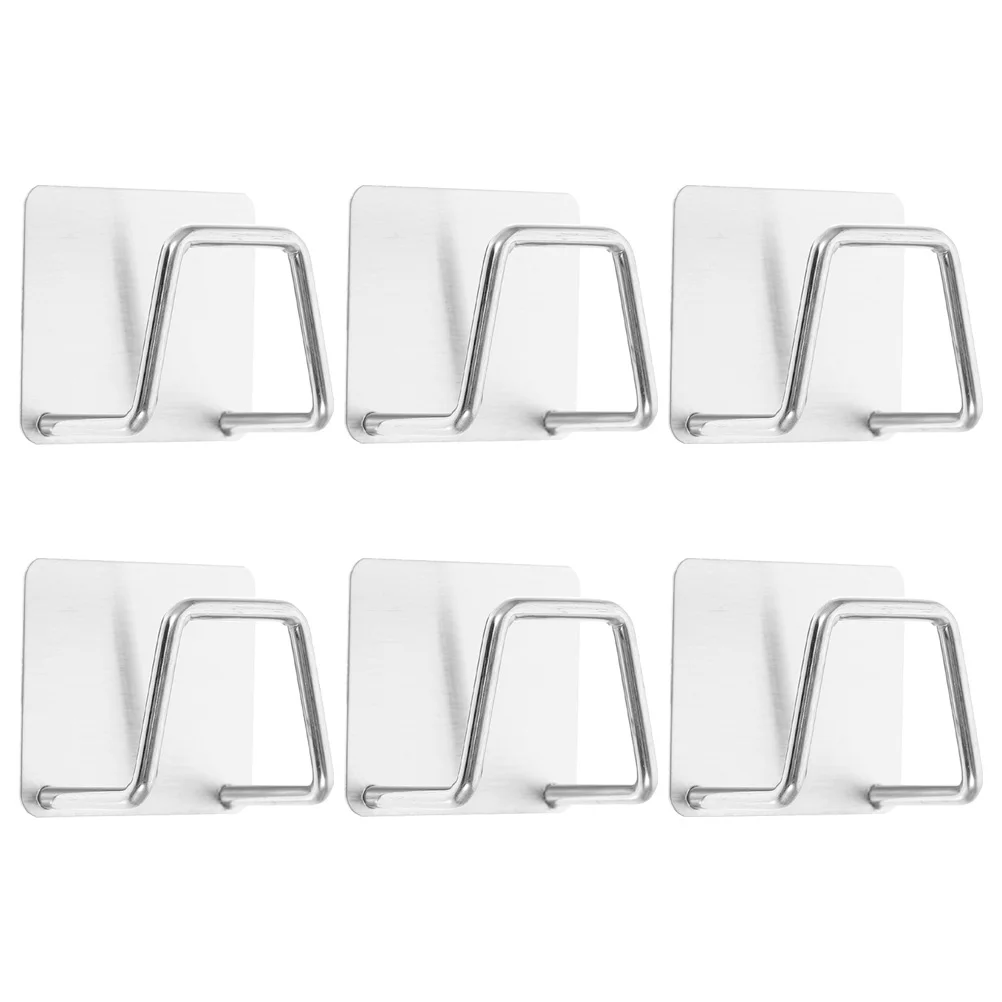 6Pcs Kitchen Sink Sponge Holders Wall Mount Stainless Steel Stable Not Easy Fall Off Simple Structure Cleanable
6Pcs Kitchen Sink Sponge Holders Wall Mount Stainless Steel Stable Not Easy Fall Off Simple Structure Cleanable