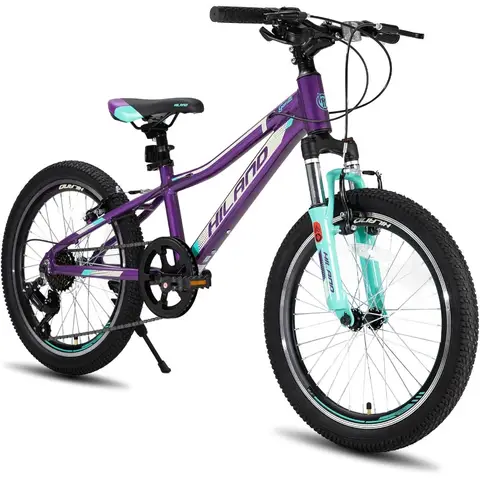 20 26 27.5 Inch Mountain Bike for Women and Girls with Lock-Out Suspension Fork Aluminum Frame MTB Bike for Adults 7 Speed and