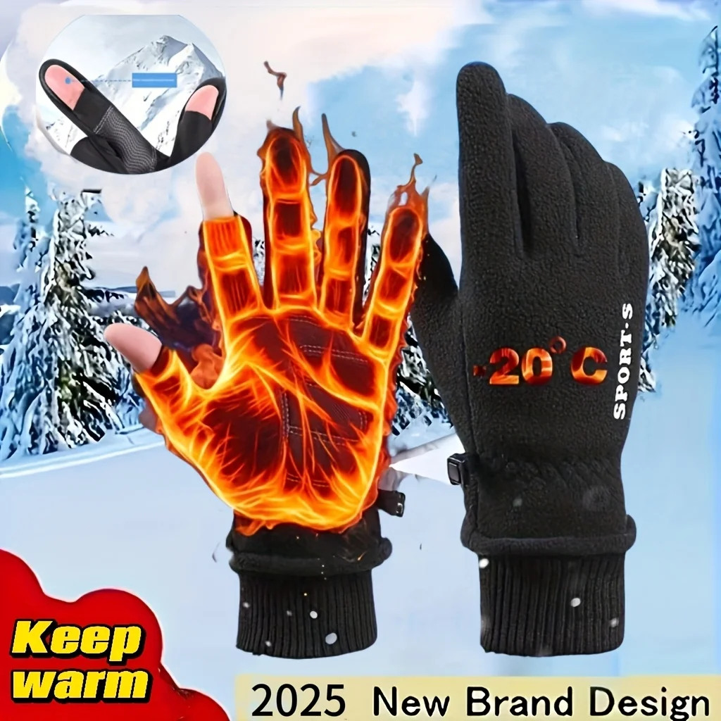 Cycling Gloves, Winter Leakage, Two Finger Warmth, Men's and Women's Outdoor Gloves
Cycling Gloves, Winter Leakage, Two Finger Warmth, Men's and Women's Outdoor Gloves