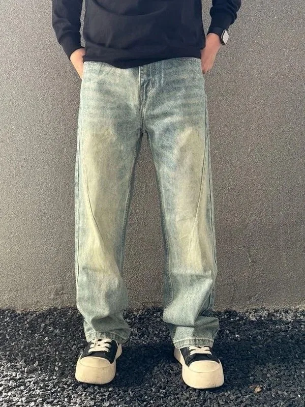 Новые модные повседневные светло-голубые мужские джинсы в стиле ретро, прямые брюки, свободный крой, прочные, молодежные, удобные, прямые, L...
Новые модные повседневные светло-голубые мужские джинсы в стиле ретро, прямые брюки, свободный крой, прочные, молодежные, удобные, прямые, L...