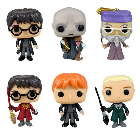 Funko POP Harry Potter Ron Hermione Snape Dobby Luna Lord Voldemort Soul Eating Vinyl Action Figure Collection Model Toys Gifts