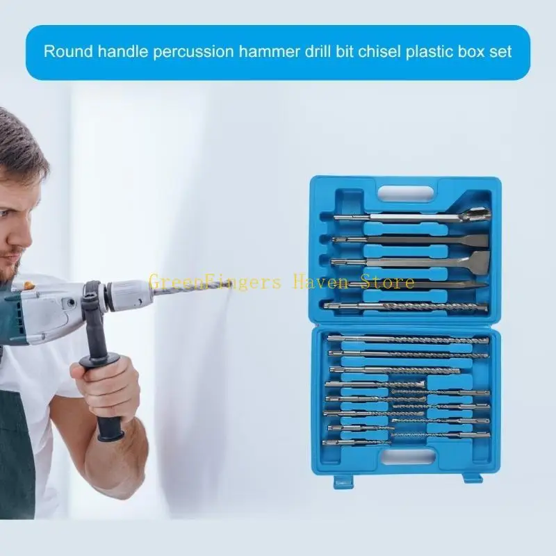 F68D Metal 17Piece Drilling & Chiseling Tool Collection Set with Comfortable Grip Handle for Household Use Indoor Outdoor Use
F68D Metal 17Piece Drilling & Chiseling Tool Collection Set with Comfortable Grip Handle for Household Use Indoor Outdoor Use