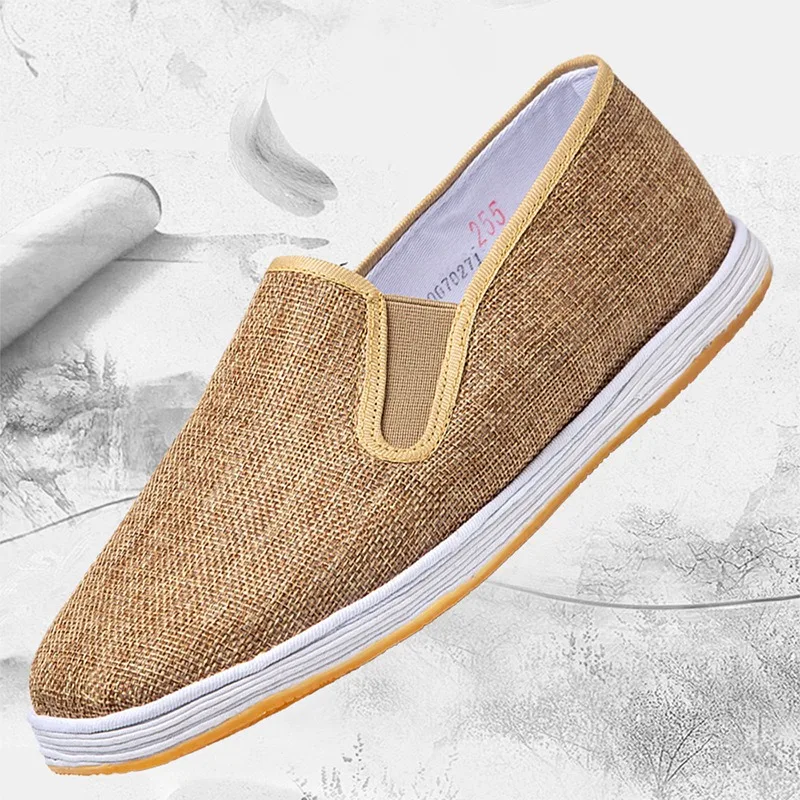 Men Traditional Linen Old Beijing Cloth Shoes Breathable Slip on Flats Soft Sole Lightweight Casual Walking Shoes for Daily Wear
Men Traditional Linen Old Beijing Cloth Shoes Breathable Slip on Flats Soft Sole Lightweight Casual Walking Shoes for Daily Wear