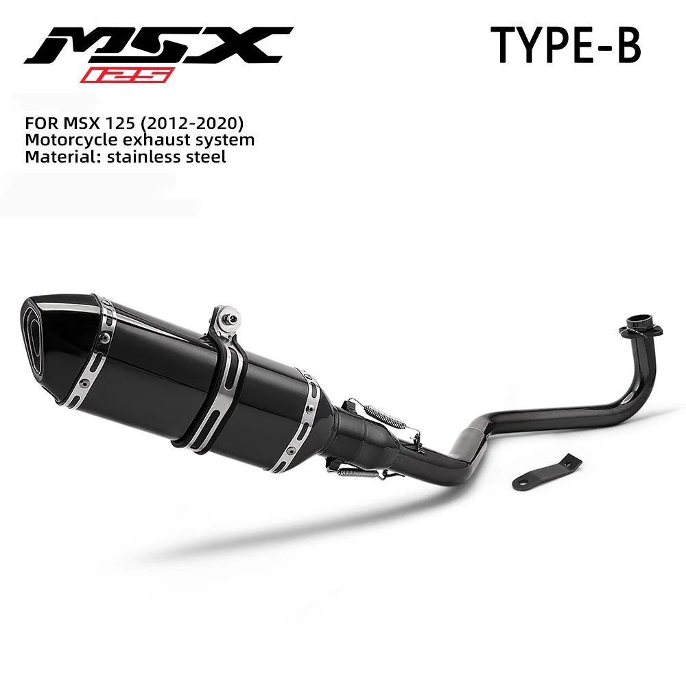 Hot Sale Motorcycle Full Exhaust System Front Middle Pipe motorcycle parts Exhaust For M3 GROM MSX 125 MSX125 2012 To 2020
Hot Sale Motorcycle Full Exhaust System Front Middle Pipe motorcycle parts Exhaust For M3 GROM MSX 125 MSX125 2012 To 2020