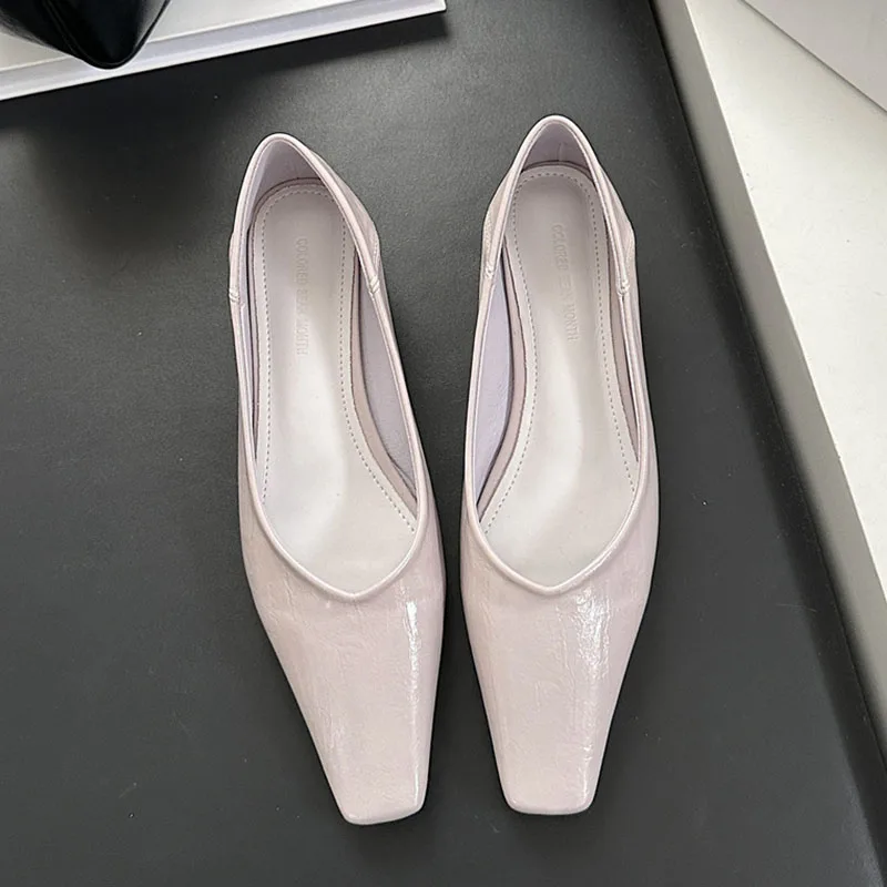 2025 Fashion Square Toe Flats Ballet Shoes Shallow Luxury Low Heel Shoe For Party Dress Pumps Soft Leather Moccasin Female Mujer
2025 Fashion Square Toe Flats Ballet Shoes Shallow Luxury Low Heel Shoe For Party Dress Pumps Soft Leather Moccasin Female Mujer