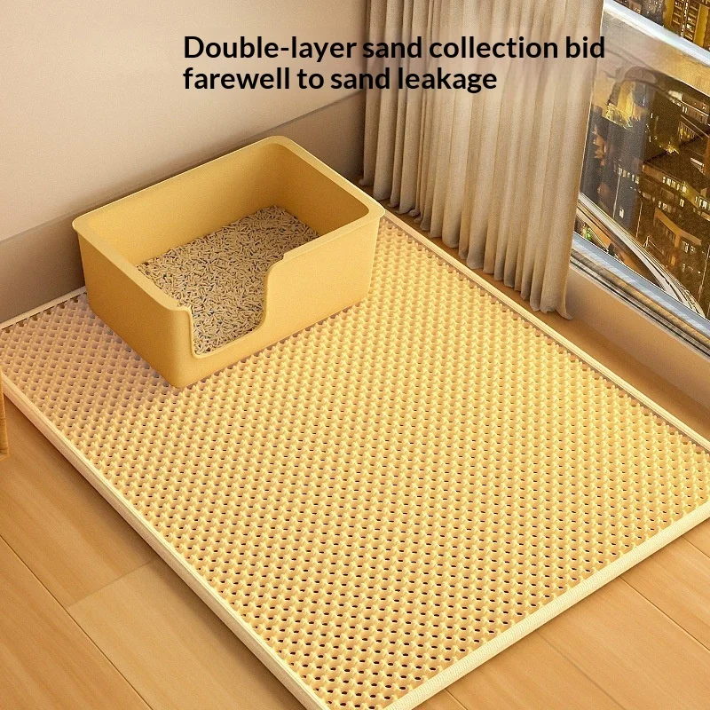 Anti-cat litter leak filter, splash-proof and dirt-proof cat litter box, high-grade double-layer honeycomb rectangular cat
Anti-cat litter leak filter, splash-proof and dirt-proof cat litter box, high-grade double-layer honeycomb rectangular cat