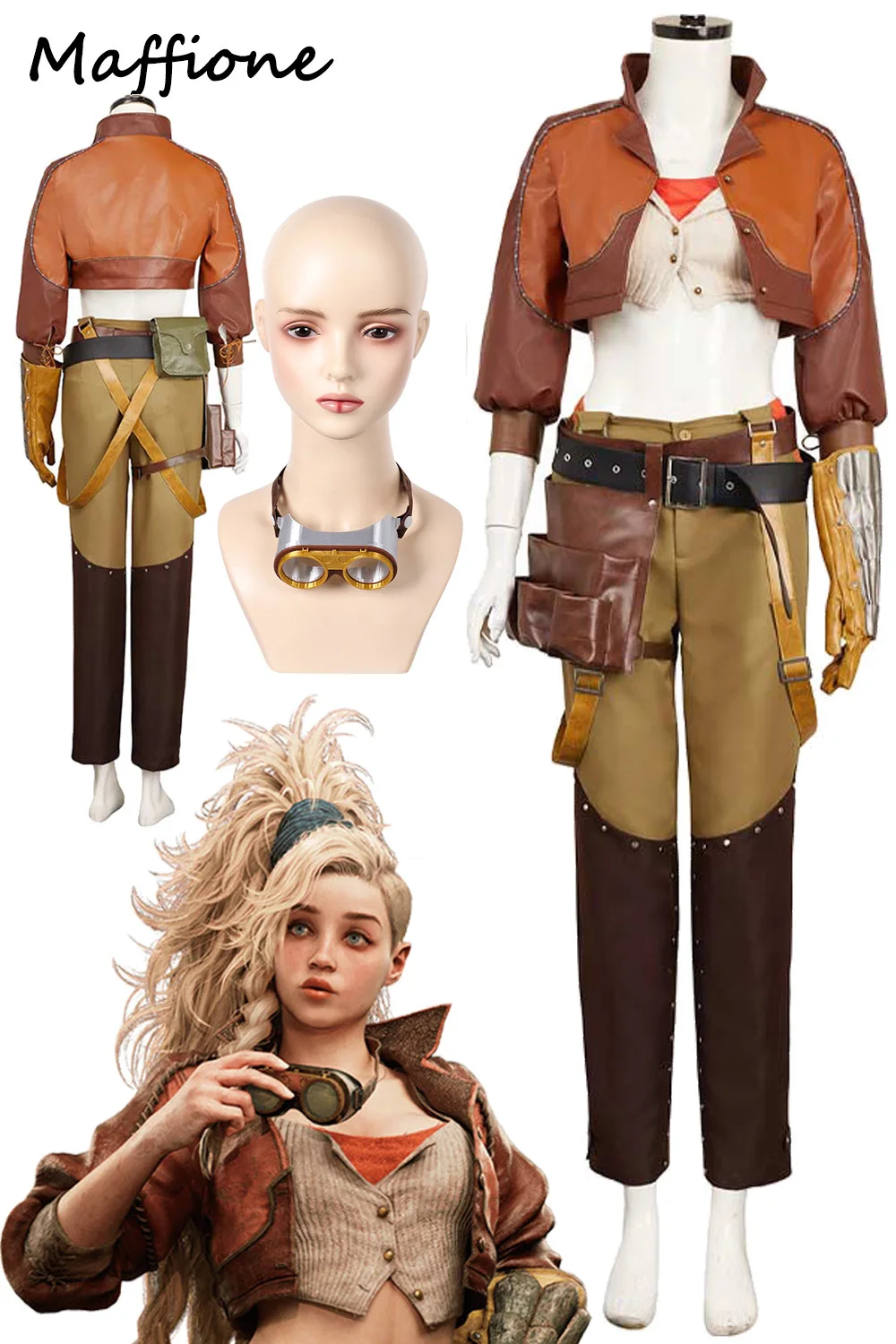 Gemma Cosplay Game Hunter Of Monster Wilds Women Fantasia Costume Female Disguise Roleplay Waistbag Outfit Halloween Party Suit
Gemma Cosplay Game Hunter Of Monster Wilds Women Fantasia Costume Female Disguise Roleplay Waistbag Outfit Halloween Party Suit