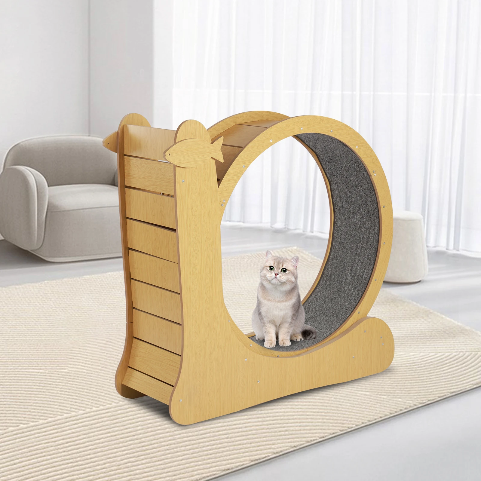 Fitness Exercise Wheel for Cats, Large Cat Treadmill with Carpets Runway, Kitty Cat Sport Toy, Weight Loss Device for Cats
Fitness Exercise Wheel for Cats, Large Cat Treadmill with Carpets Runway, Kitty Cat Sport Toy, Weight Loss Device for Cats