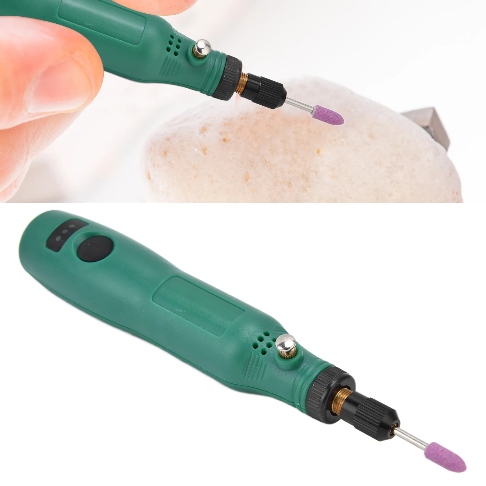 Инструмент для гравировки, легкая мини-электрическая дрель, 3-скоростная регулировка 5000/10000/15000 об/мин для гравировки и перфорации
Инструмент для гравировки, легкая мини-электрическая дрель, 3-скоростная регулировка 5000/10000/15000 об/мин для гравировки и перфорации