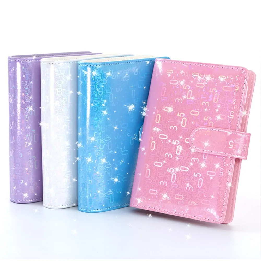 PU Leather Savings Plan Book Laser Digital Cover Multiple Pockets and Slots Cash Budget Binder Notebook 6-Ring Binder
PU Leather Savings Plan Book Laser Digital Cover Multiple Pockets and Slots Cash Budget Binder Notebook 6-Ring Binder