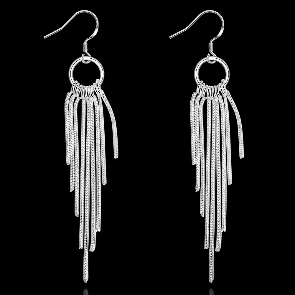 925 Sterling Silver Earrings Lady Fashion Jewelry For Women Retro Tassel Earring Gift Trendsetter Recommendation
925 Sterling Silver Earrings Lady Fashion Jewelry For Women Retro Tassel Earring Gift Trendsetter Recommendation