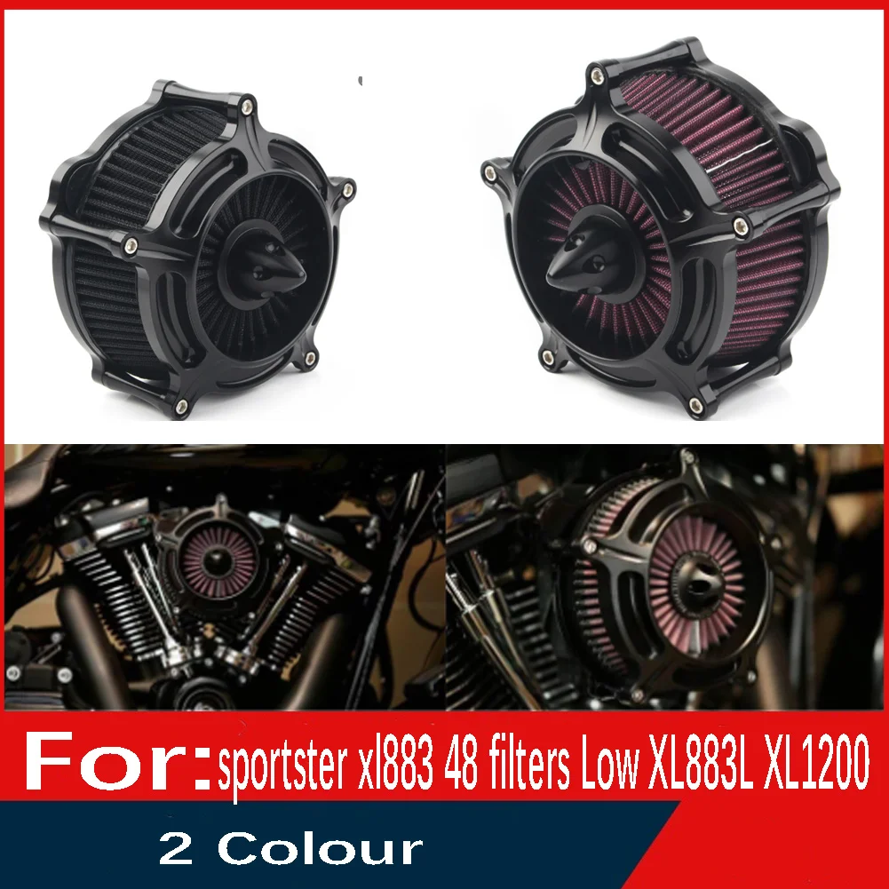 Motorcycle Turbine Air Cleaner Intake Filter System Kit For Harley sportster xl883 48 filters Low XL883L XL1200 XLH883 XLH1200
Motorcycle Turbine Air Cleaner Intake Filter System Kit For Harley sportster xl883 48 filters Low XL883L XL1200 XLH883 XLH1200