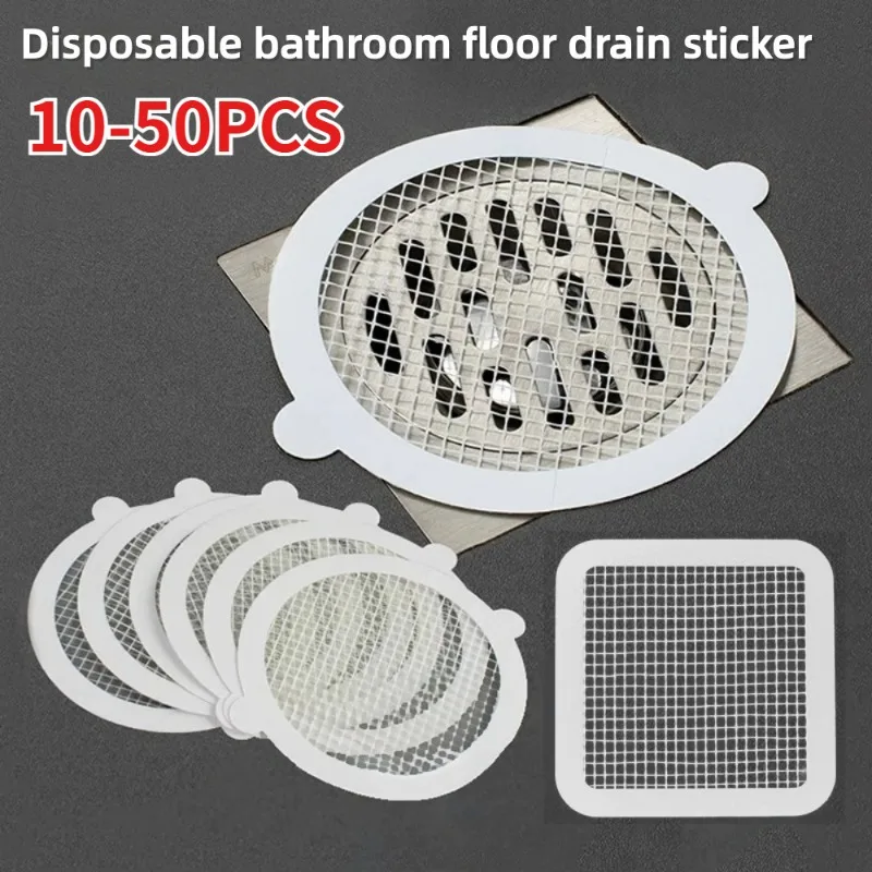 10-50PCS Disposable Floor Drain Filter Screen Bathroom Drain Anti Clogging Hair Sticker Sink Hair Blocking Net
10-50PCS Disposable Floor Drain Filter Screen Bathroom Drain Anti Clogging Hair Sticker Sink Hair Blocking Net