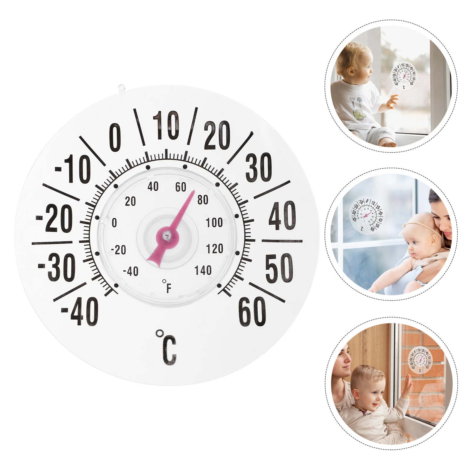 Thermometer for Kids Window outside Temperature Gauge Number Indoor Thermometers PC Travel Analog
Thermometer for Kids Window outside Temperature Gauge Number Indoor Thermometers PC Travel Analog