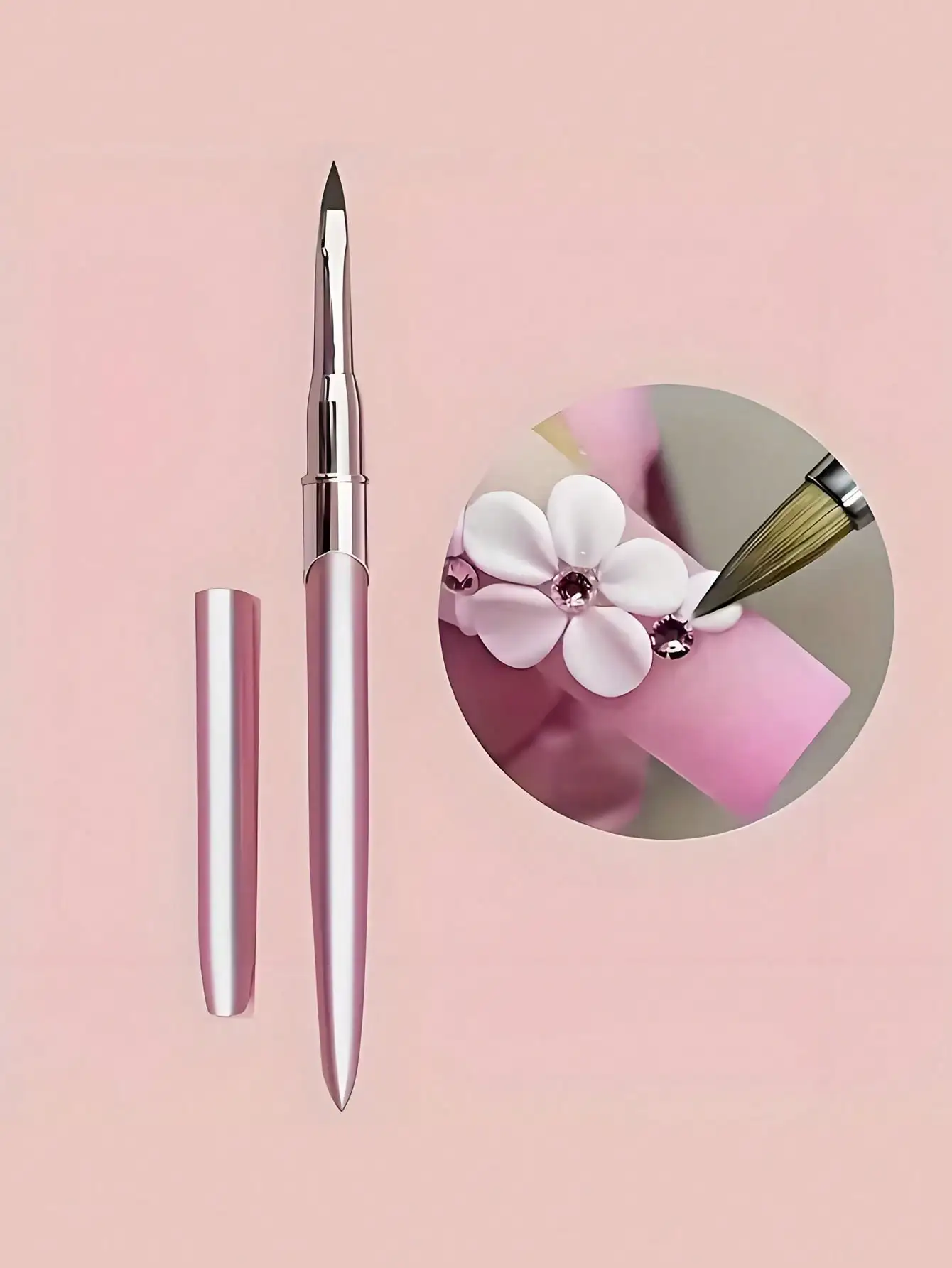 1pc Pink 3D Nail Brush, Sculpting Pen for Flower Design, Non-Slip Metal Handle. Professional Nail Art Tool for Enthusiasts. Great Gift for Mom, Easter, Mother's Day, World Cup.
1pc Pink 3D Nail Brush, Sculpting Pen for Flower Design, Non-Slip Metal Handle. Professional Nail Art Tool for Enthusiasts. Great Gift for Mom, Easter, Mother's Day, World Cup.